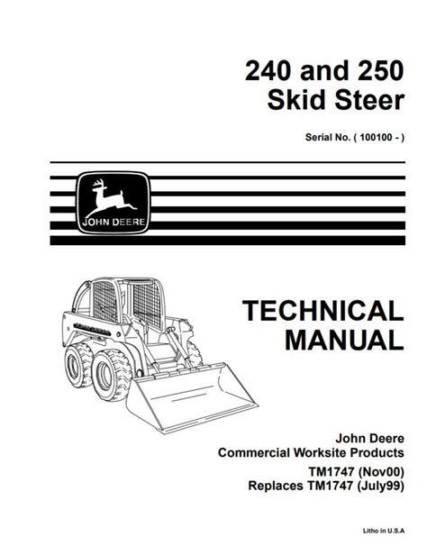 john deere 250 skid steer owners manual|john deere 250 manual.